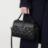 Women's Crossbody Shoulder Bag, Soft Cowhide Embossed Diamond Pattern, Size 23 For Ladies Going Out And Partying